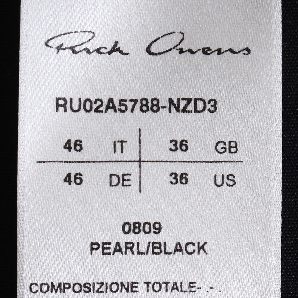 RICK OWENS 21AW Flight Down Jacket Beige/Black Size 46