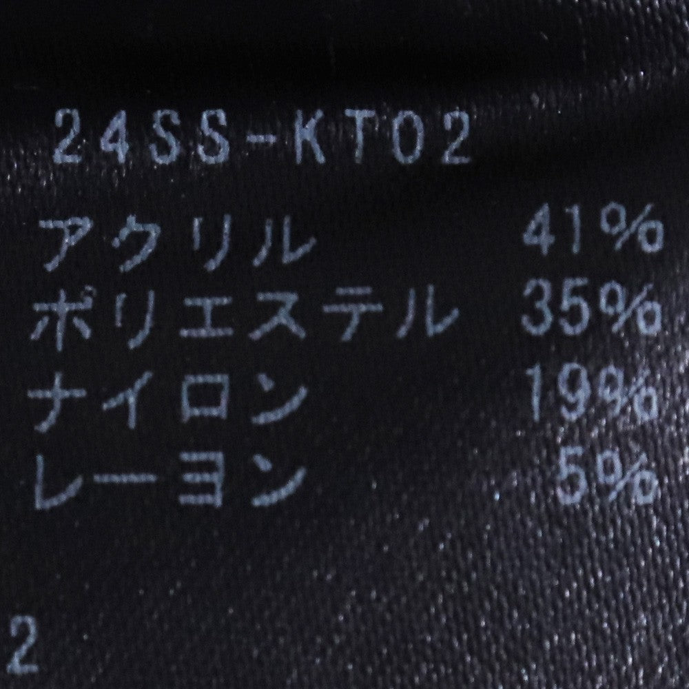 ALMOSTBLACK 24SS Fuji Jacquard Knit Black Size 2