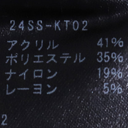 ALMOSTBLACK 24SS Fuji Jacquard Knit Black Size 2