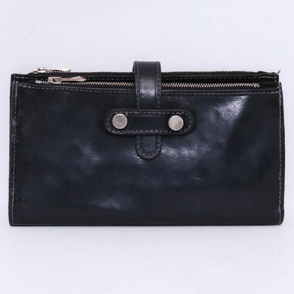 INCARNATION Horse Leather Long Wallet Black Size F