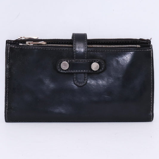 INCARNATION Horse Leather Long Wallet Black Size F