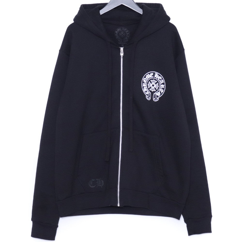 CHROME HEARTS Tokyo Ltd Back Horseshoe Hoodie Black Size M