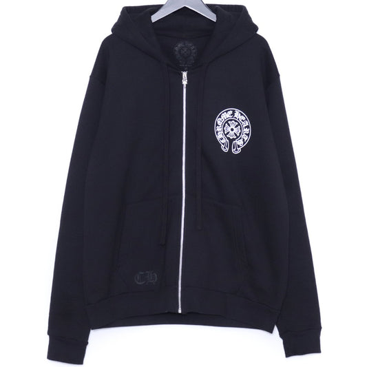 CHROME HEARTS Tokyo Ltd Back Horseshoe Hoodie Black Size M