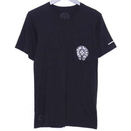 CHROME HEARTS Horseshoe Print Pocket T-Shirt Black Size S