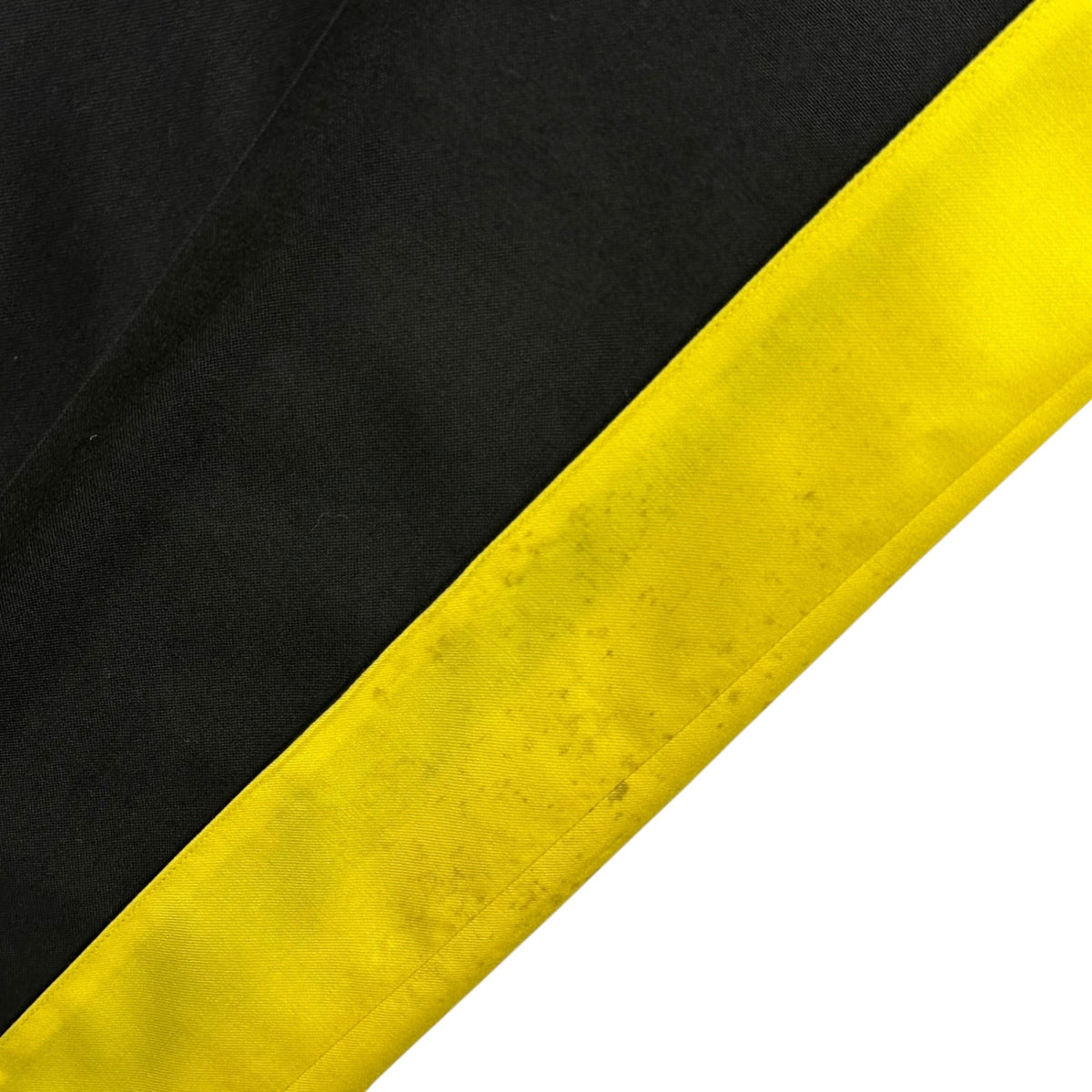 LOEWE Side Yellow Wide-Leg Wool Slacks Black/Yellow Size 38