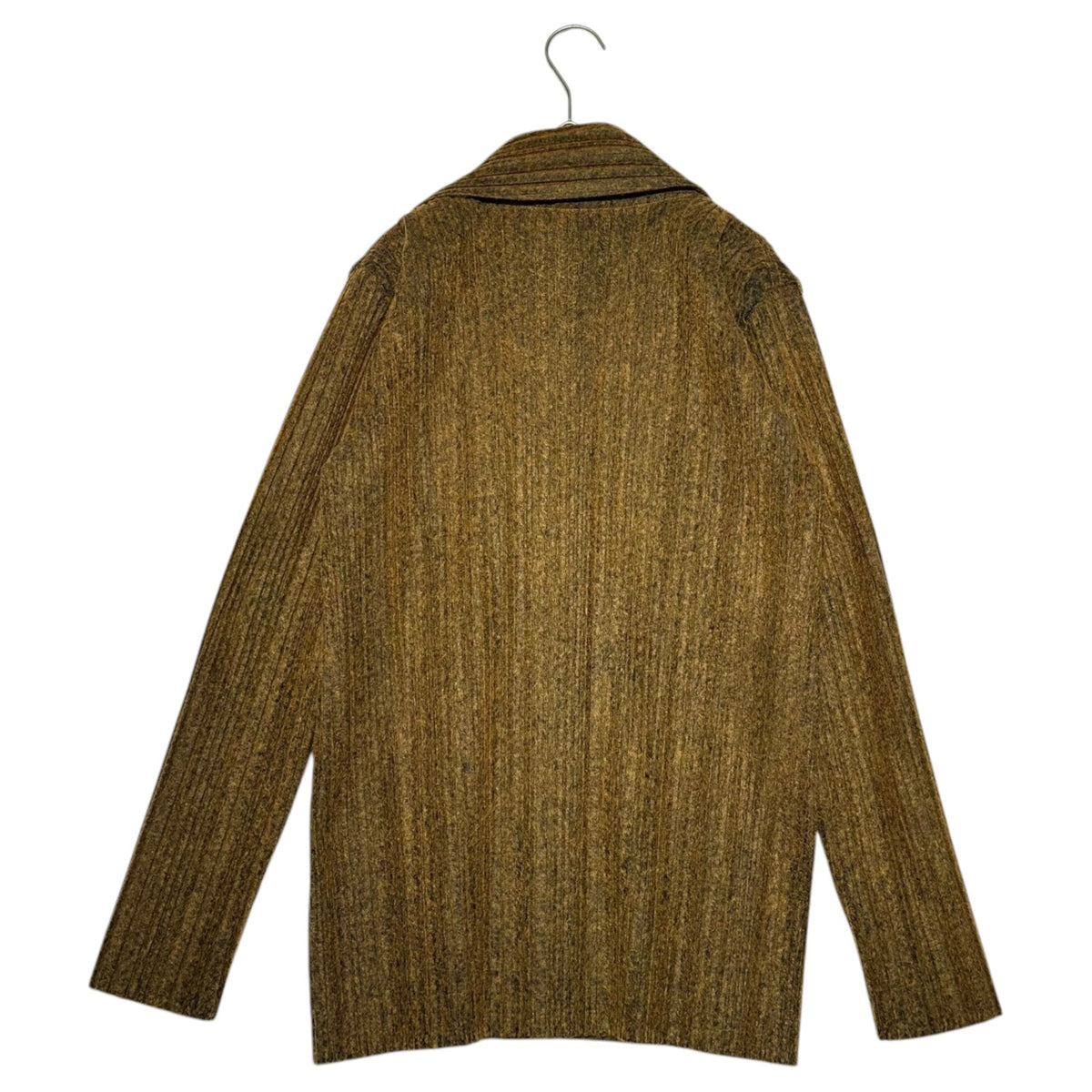 PLEATS PLEASE Felt Pleated Tailored 3-Button Jacket Size 3