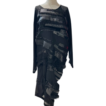 JUNYA WATANABE 24AW Multi-Fabric Dress Black Size S