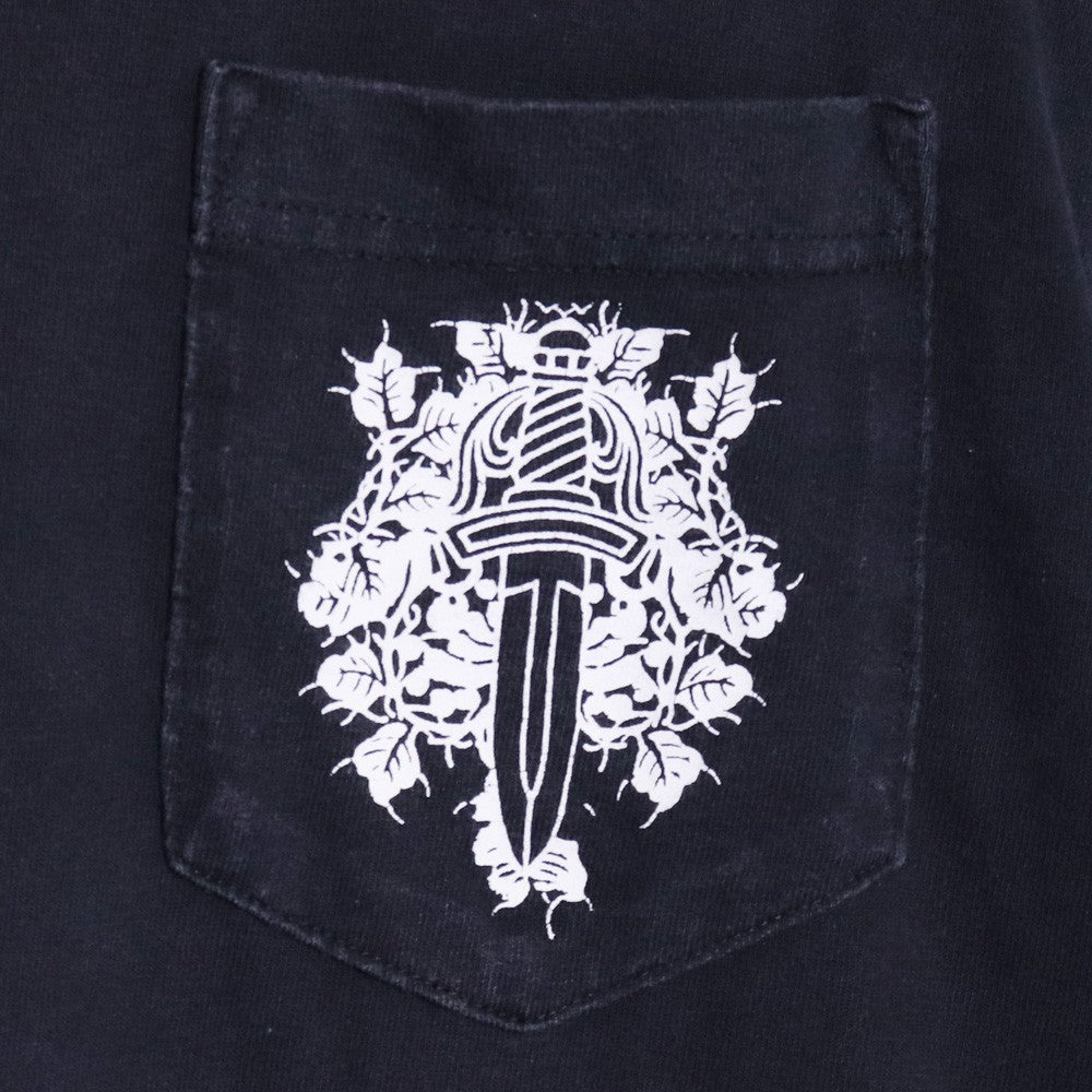 CHROME HEARTS Old Floral Dagger Horseshoe Long Sleeve T-Shirt Size S