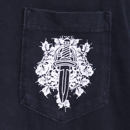 CHROME HEARTS Old Floral Dagger Horseshoe Long Sleeve T-Shirt Size S