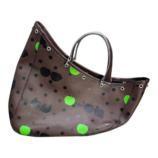 THE BEATLES COMME des GARCONS 09 Green Apple Boat Bag Brown