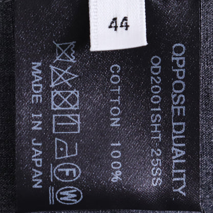 OPPOSE DUALITY 25SS Gray Panel Long Sleeve Shirt Size 44