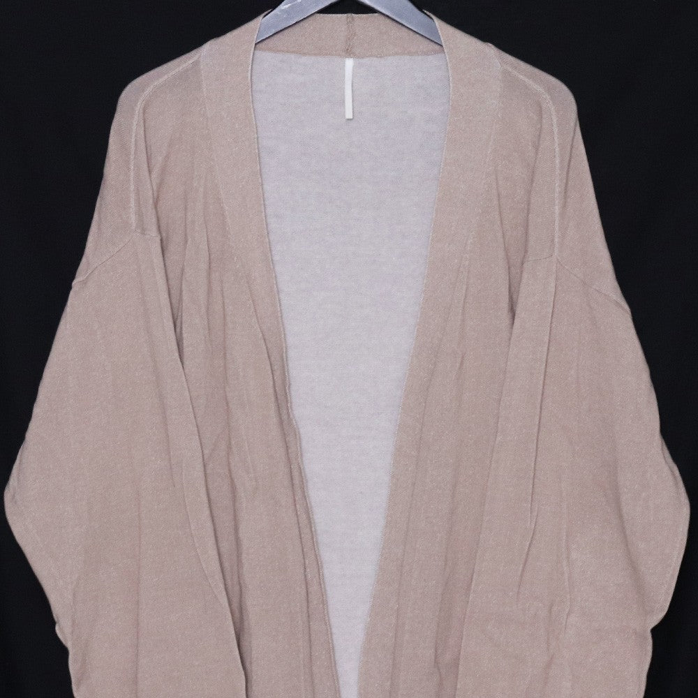 SUS-SOUS Highly Twisted Cotton Cardigan Brown Size 7