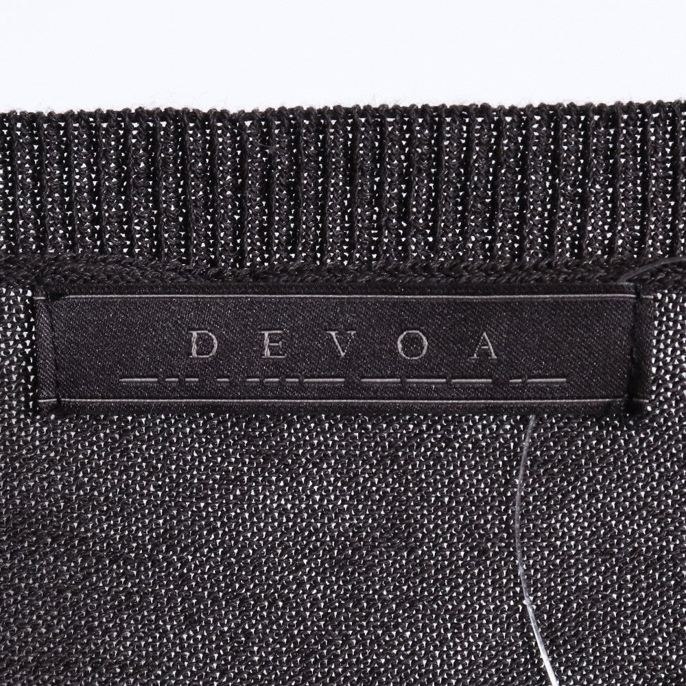 DEVOA 26SS THE STILL CENTER Dry Knit T-Shirt Gray Size 1