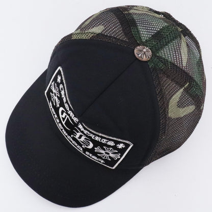 CHROME HEARTS CH Trucker Cap Black Camo Size F