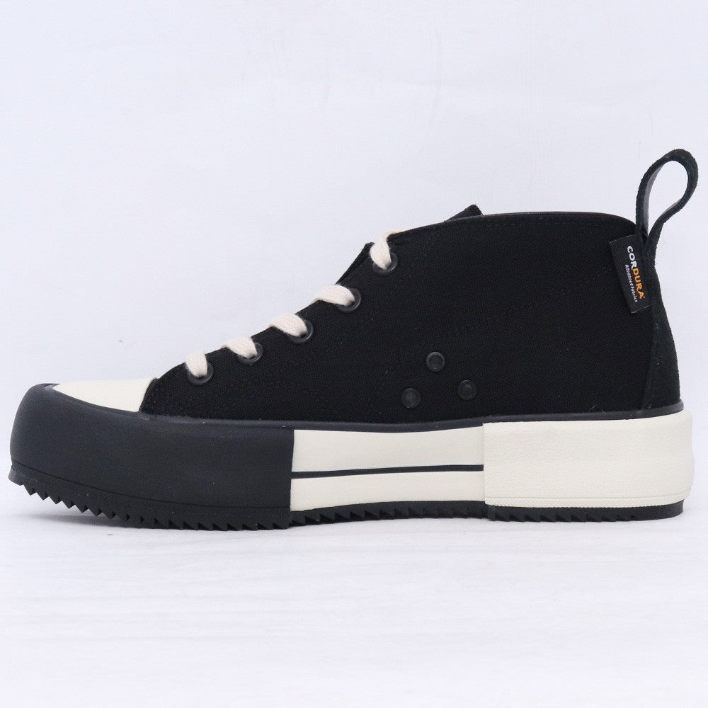 Devoa Black Nylon Low-Cut Sneakers Size 25.5cm