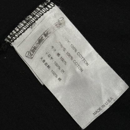 CHROME HEARTS Neck Logo Cotton T-Shirt Black/Blue Size XL
