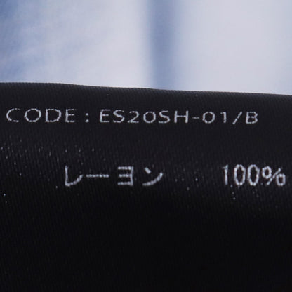 ESSAY 25SS Shadow Check Open Collar Shirt Blue Size 2