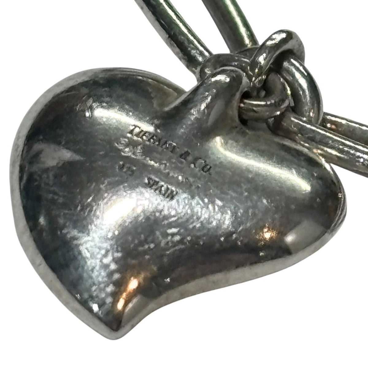 TIFFANY & CO. Elsa Peretti Curved Heart Bracelet Silver