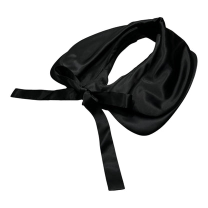 COMME des GARCONS Satin Layered Collar Black Size XS