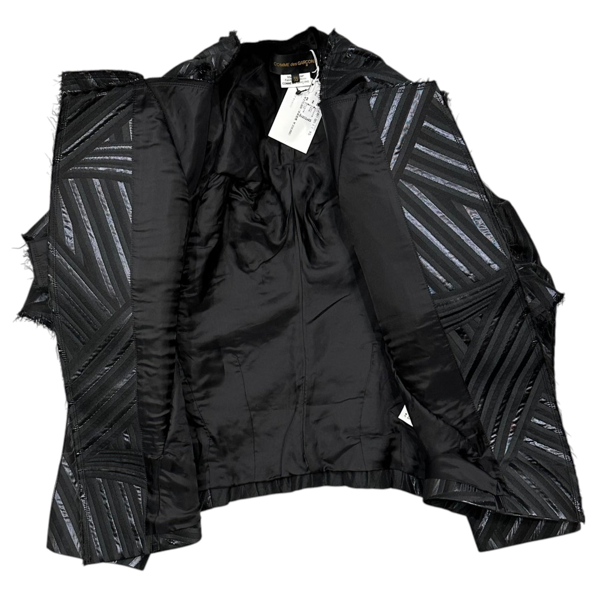 COMME des GARCONS 26SS Deconstructed Jacket Black Size XS