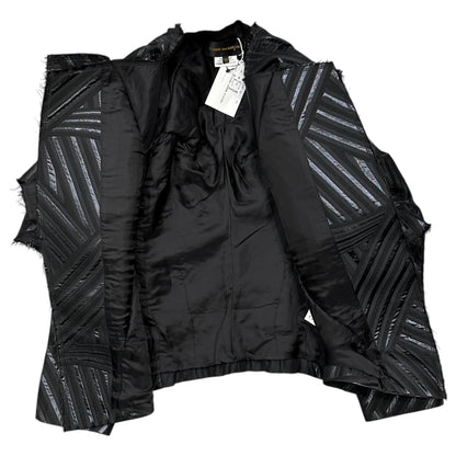 COMME des GARCONS 26SS Deconstructed Jacket Black Size XS