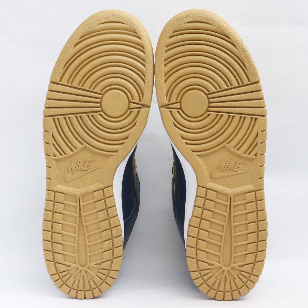 Supreme Dunk Low OG QS Gold/Navy Sneakers Size 28.5cm