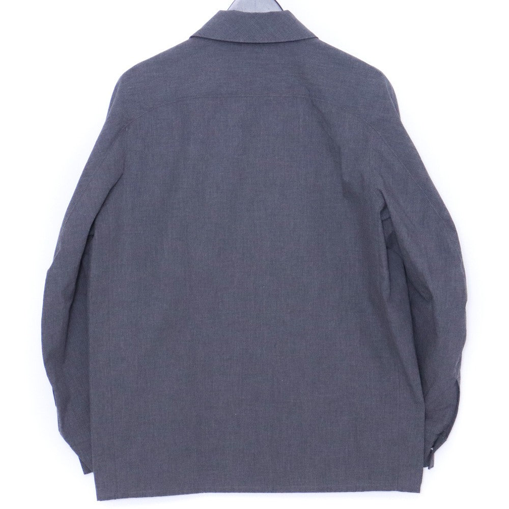OPPOSE DUALITY 25SS Gray Panel Long Sleeve Shirt Size 44