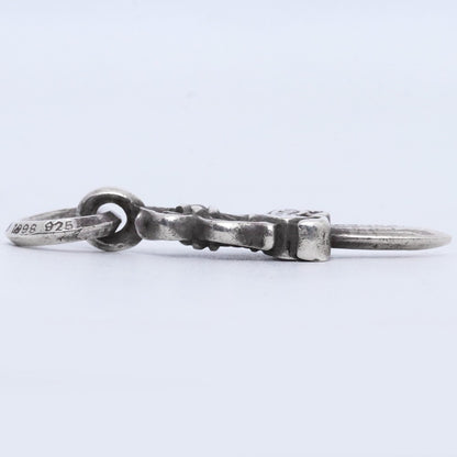 CHROME HEARTS #5 Dagger Charm Necklace Silver Size #5