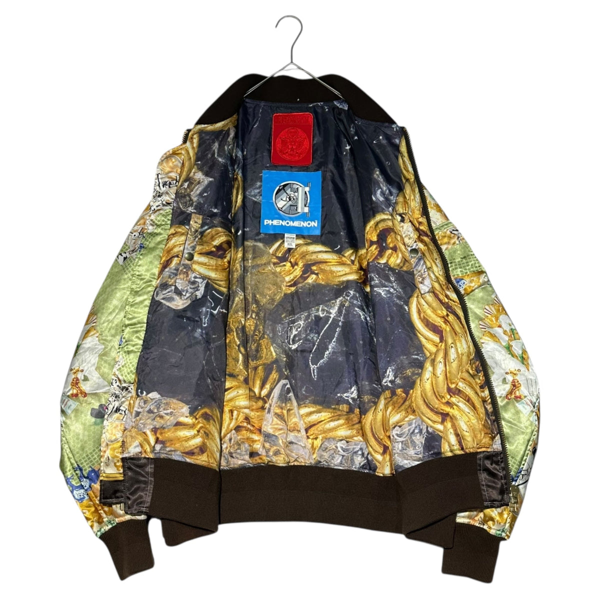 phenomenon Bubble Scarf Bomber Jacket Multi Size XXL