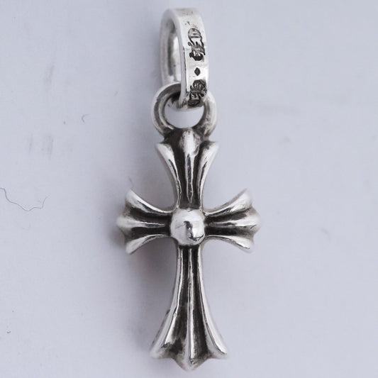 CHROME HEARTS CRS BBYFAT CH Cross Pendant Silver Size F