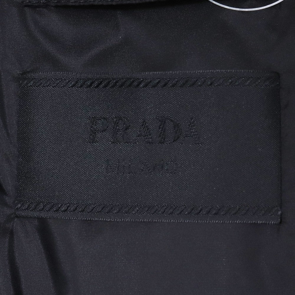 PRADA Re-Nylon Padded Logo Down Vest Green Size 52