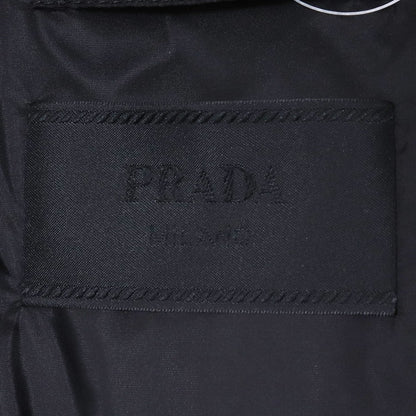 PRADA Re-Nylon Padded Logo Down Vest Green Size 52