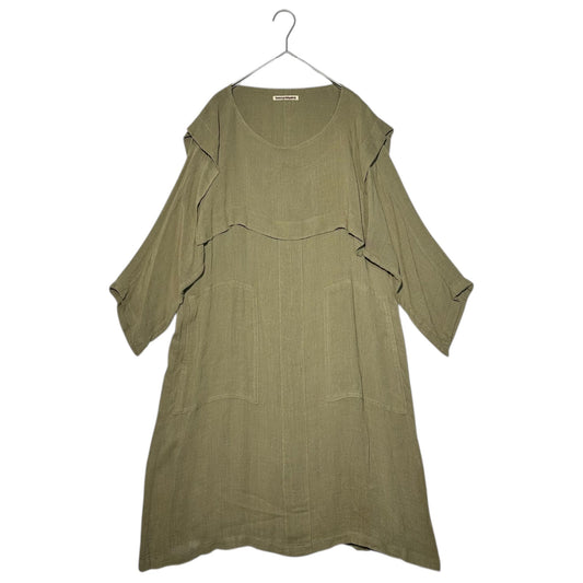 ISSEY MIYAKE 70s Vintage Layered Crewneck Dress Size FREE