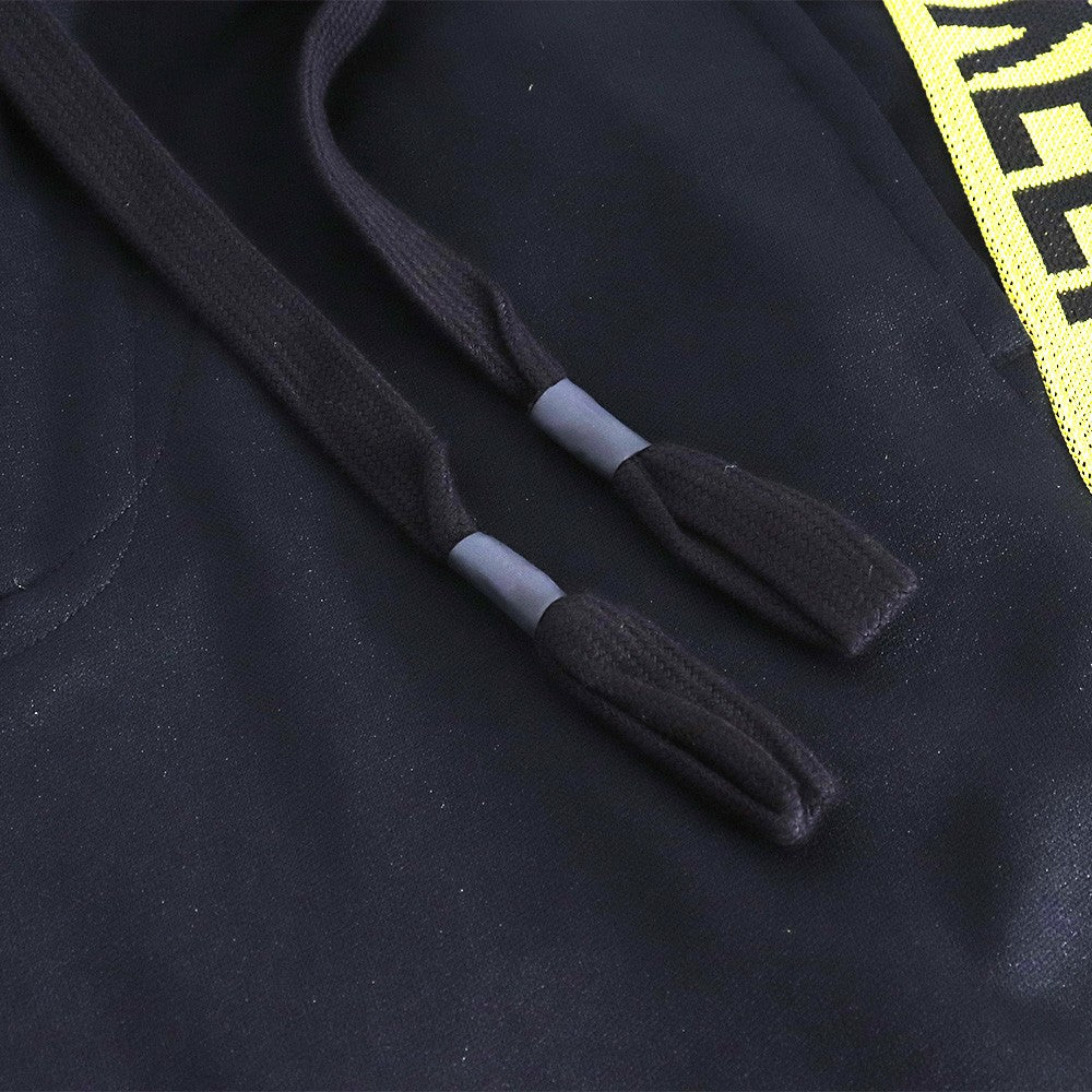 BEAUTY BEAST Saruel Track Shorts Black Yellow Size L
