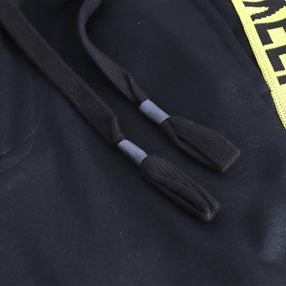 BEAUTY BEAST Saruel Track Shorts Black Yellow Size L