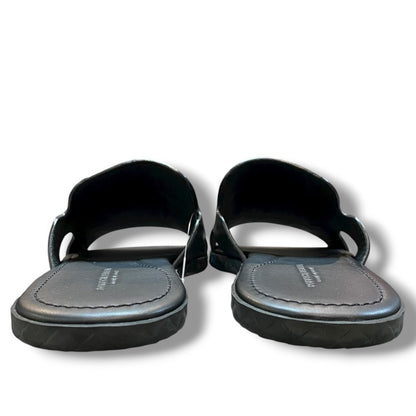 BOTTEGA VENETA Black Leather Sandals Black Size 39