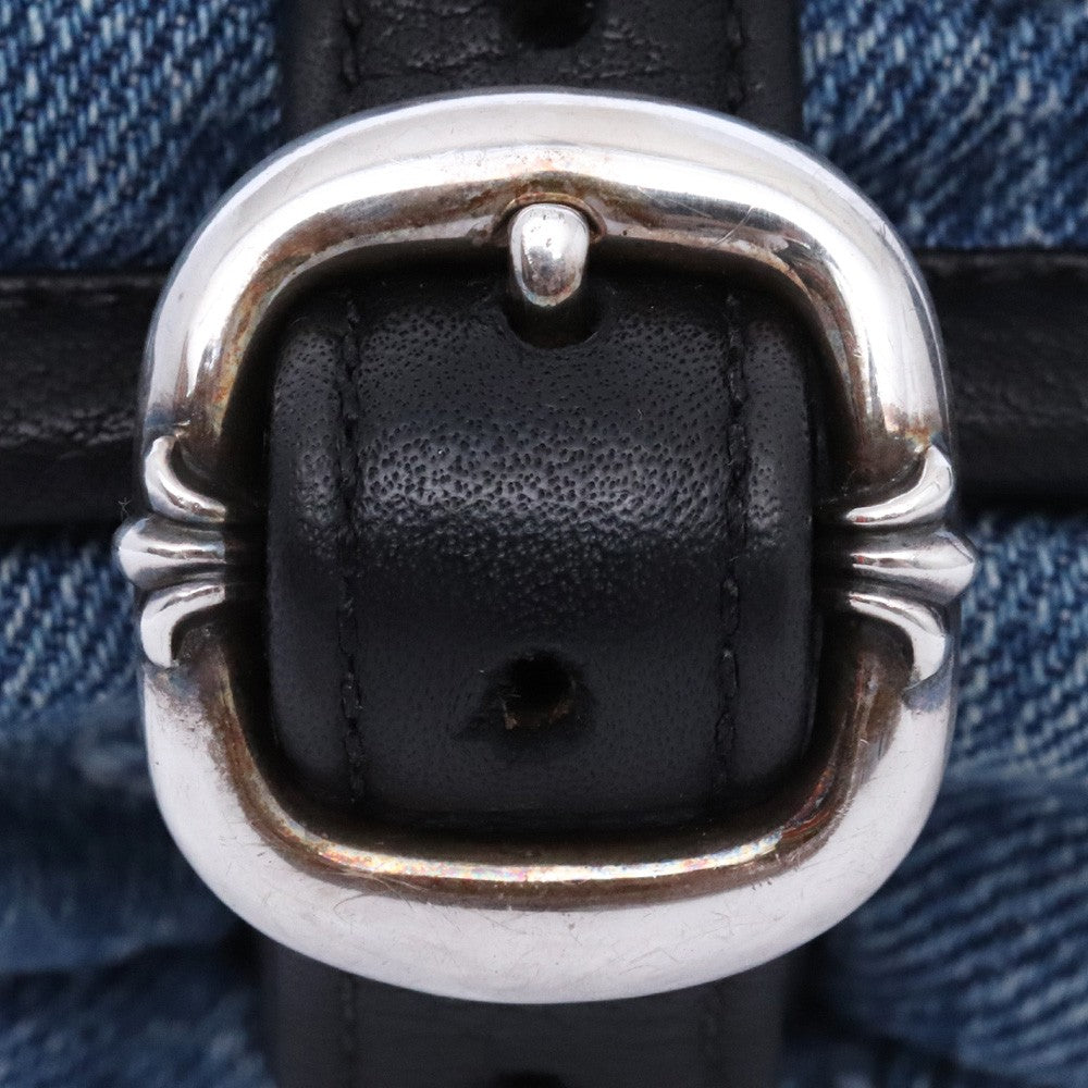 CHROME HEARTS #1 Snatch Pack Denim Cross Bag Indigo Size #1