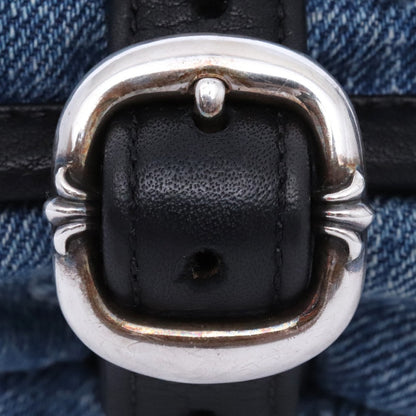 CHROME HEARTS #1 Snatch Pack Denim Cross Bag Indigo Size #1
