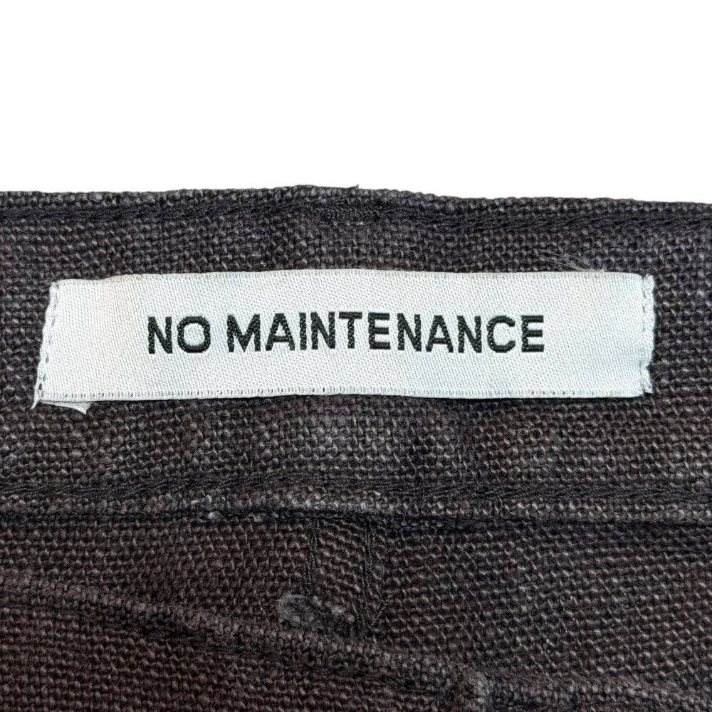 NO MAINTENANCE Baggy Carpenter Linen Pants Brown Size 32