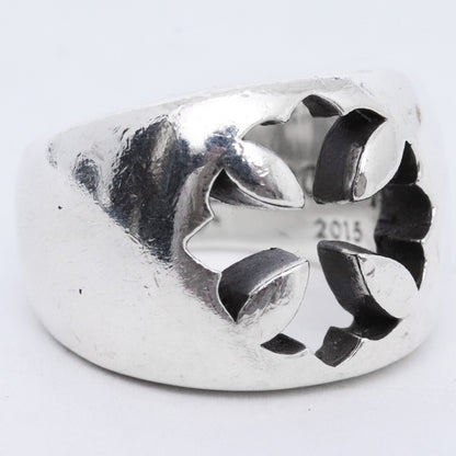 CHROME HEARTS Negative Space CH Ring Silver Size ONE SIZE