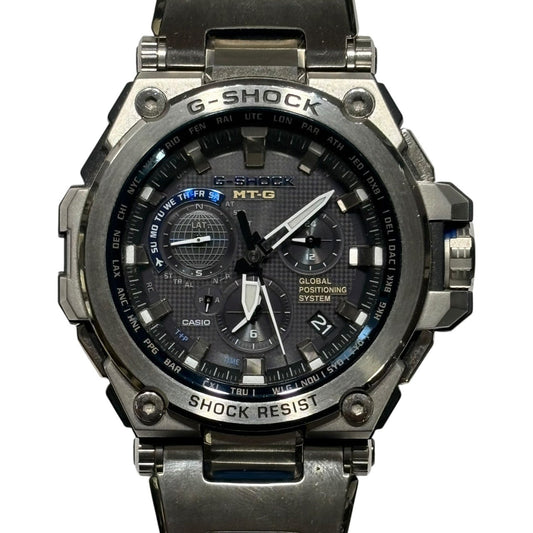 CASIO G-SHOCK MT-G Solar Radio Analog Watch Silver