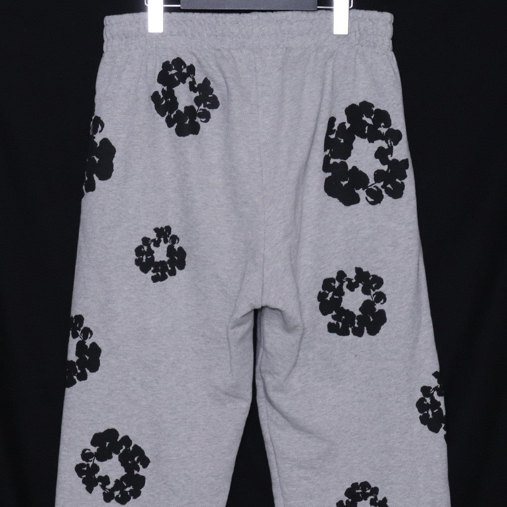 DENIM TEARS Cotton Wreath Sweatpants Gray Pants Size S