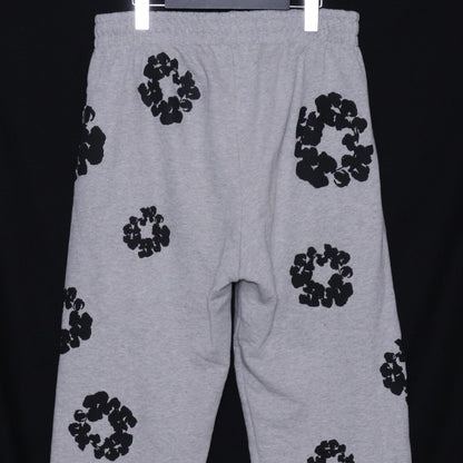 DENIM TEARS Cotton Wreath Sweatpants Gray Pants Size S