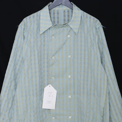 TOZAOU 25SS Cook Lining Check Shirt Blue Size L