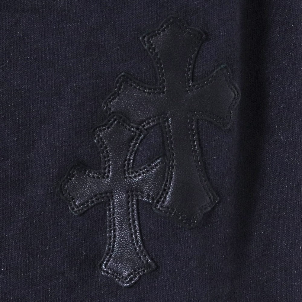 CHROME HEARTS Y NOT Cemetery Cross Hoodie Black Size XL