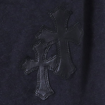 CHROME HEARTS Y NOT Cemetery Cross Hoodie Black Size XL