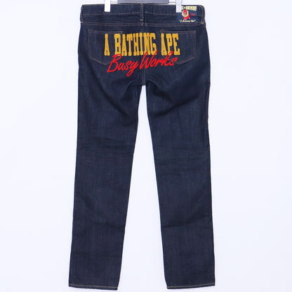 Bape A BATHING APE Busy Works Indigo Skinny Jeans Size S