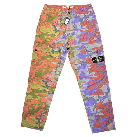 STONE ISLAND 22AW Heritage Camo Ripstop Pants Red Size W31