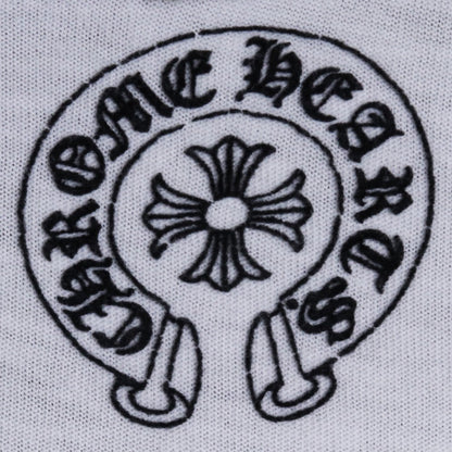 CHROME HEARTS OLD Sleeve Cross Print T-Shirt White Size L