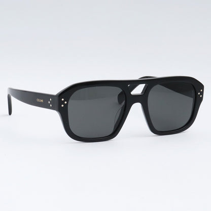 CELINE Black Square Frame Sunglasses Size ONE SIZE